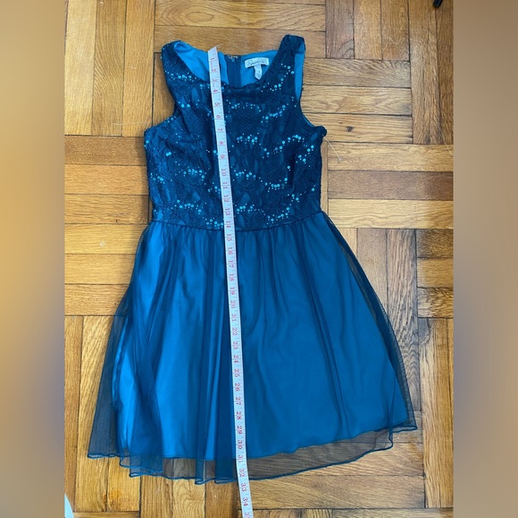 SPEECHLESS Junior’s Sequin Tulle Dress Size 7 - Picture 5 of 6